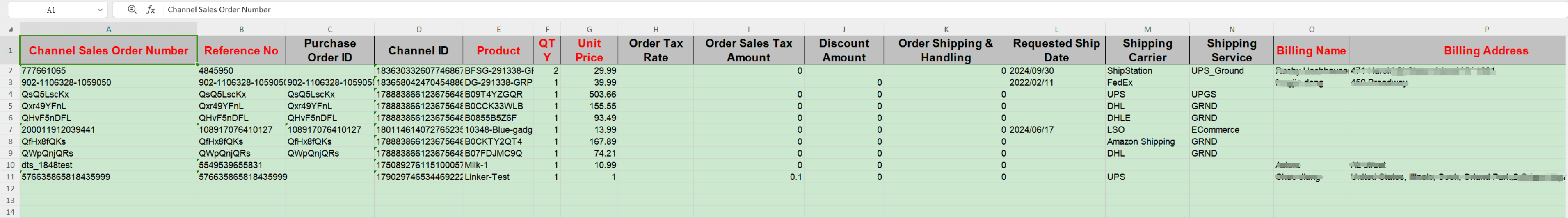 Export Order