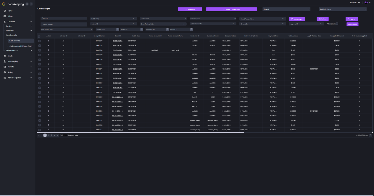 BK AR Setup of Billing