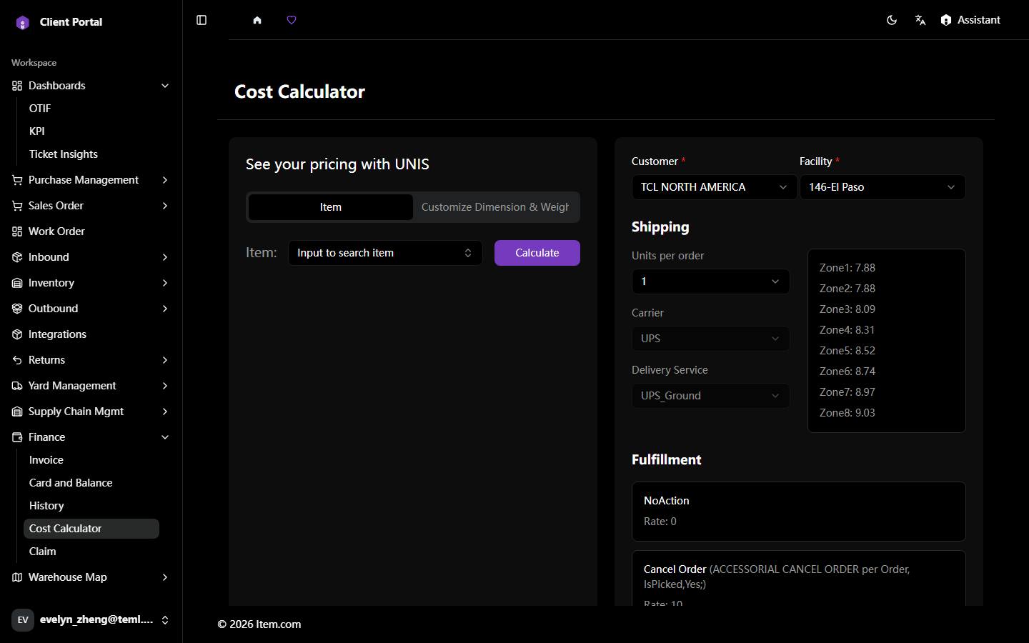 Cost Calculator