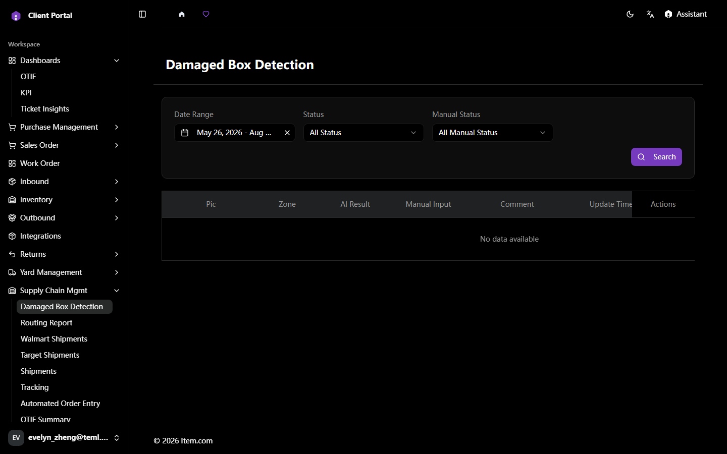 Damaged Box Detection