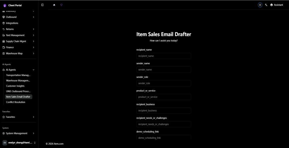 Item Sales Email Drafter