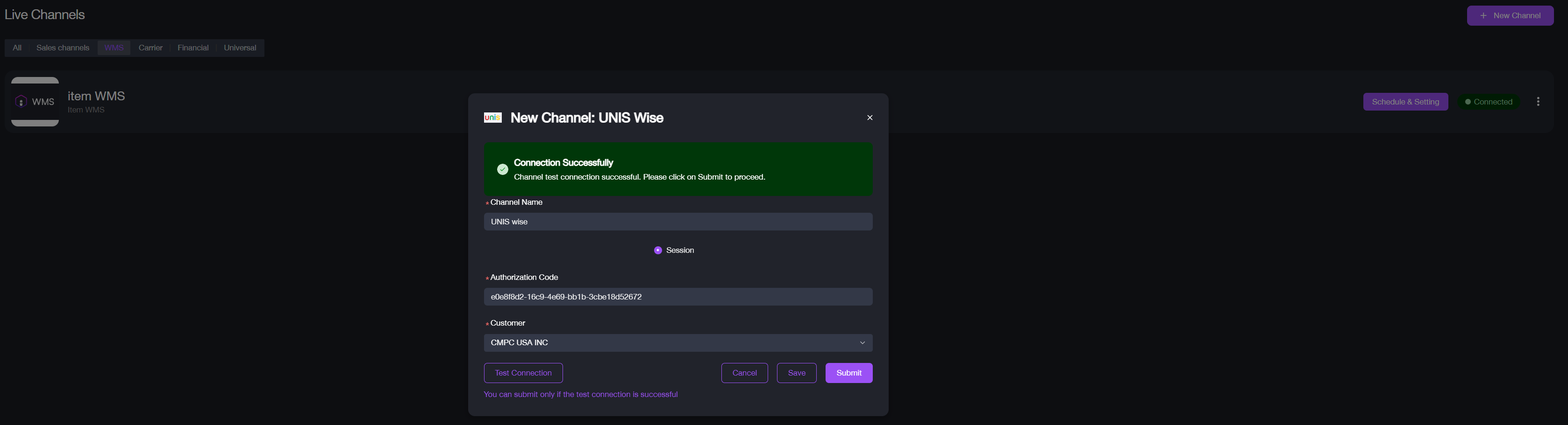 Connection successfully