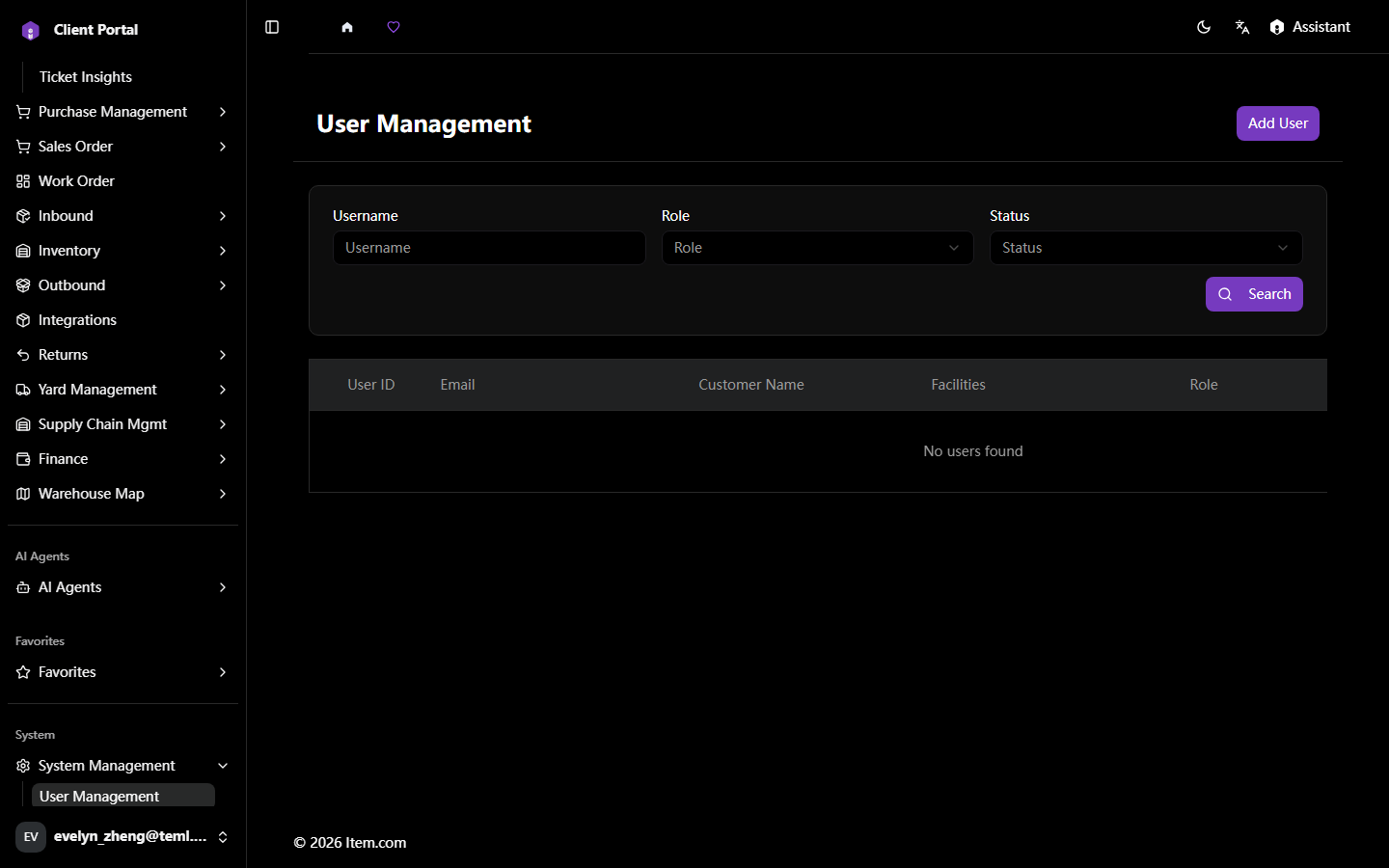 User Management