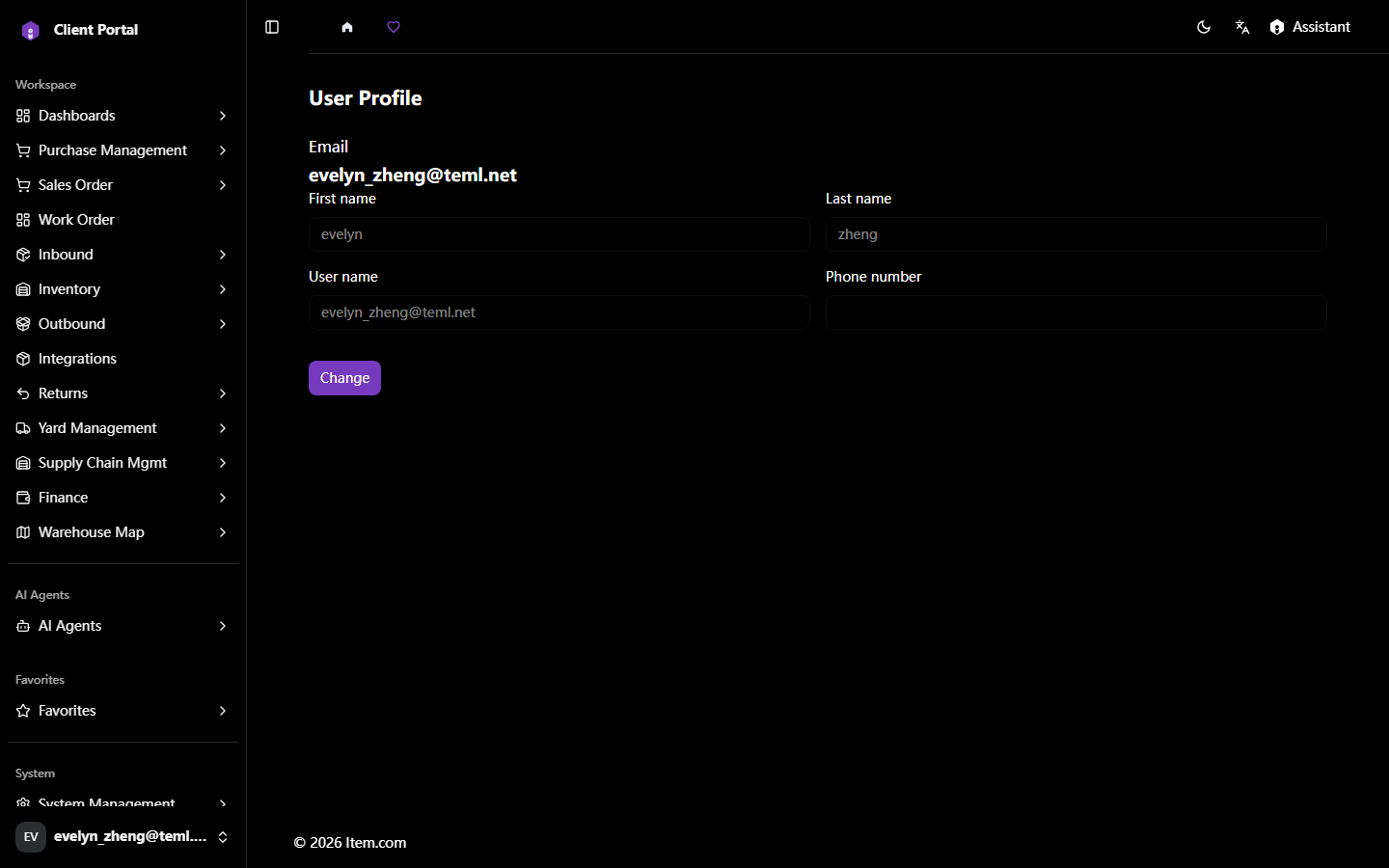 User Profile